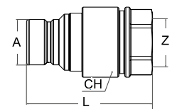 Hydraulicka rychlospojka CPL rovne celo samec ARGUS